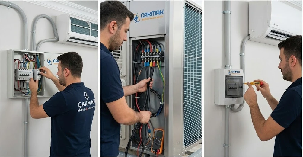 Başiskele Klima Elektrik Tesisatı Çekimi ve Sigorta Bağlantısı